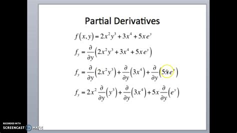 Toradh íomhá ar Example of Partial Derivative