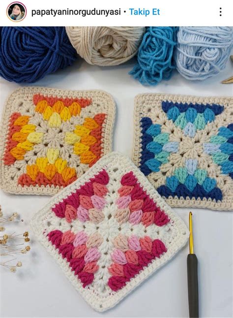Image result for Diagonal Square Crochet Pattern