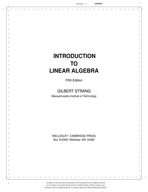 Toradh íomhá ar Introduction to Linear Algebra Mark Lebonis