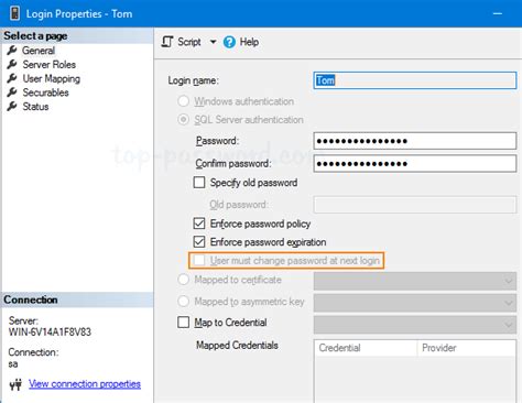 Toradh íomhá ar How to Set SQL Server Password