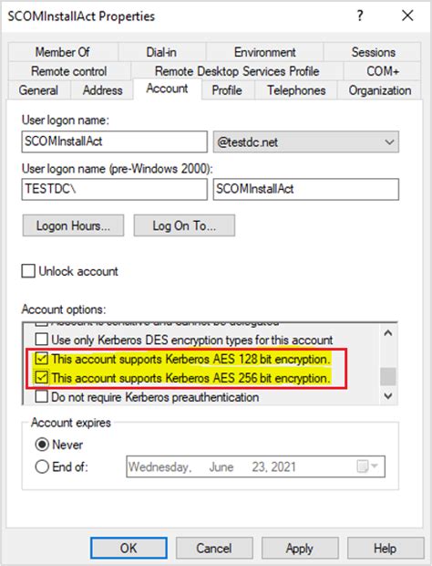 Toradh íomhá ar Active Directory AES Encryption