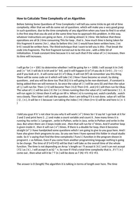 Image result for How to Calculate Time Complexity