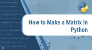 Image result for Python Matrix How Lerning