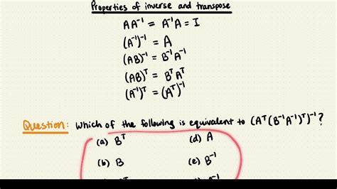 Difference Between Inverse and Transpose Matrix に対する画像結果