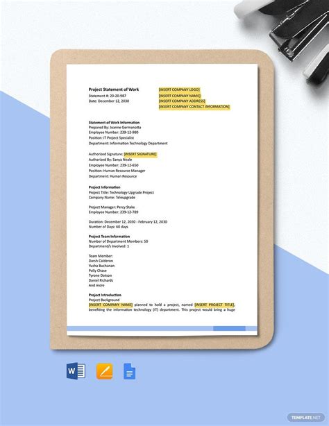 Project Management Statement Examples に対する画像結果