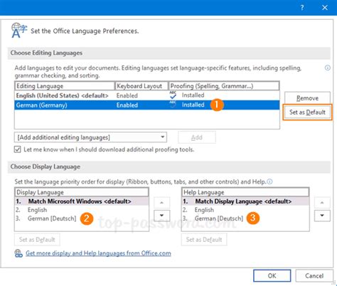 Image result for Office Language Preferences Design