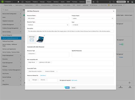 Toradh íomhá ar ManageEngine ServiceDesk Plus Interface