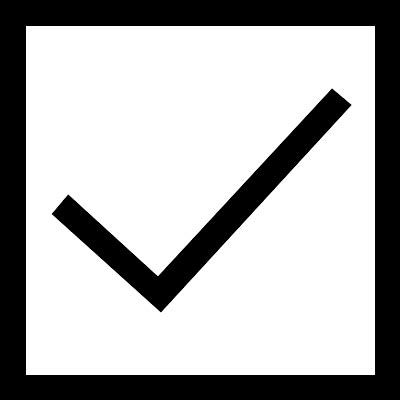 Toradh íomhá ar Check Vector SVG Sign