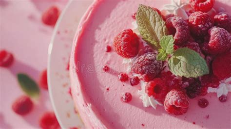 Toradh íomhá ar Fresh Raspberry Cake Topping