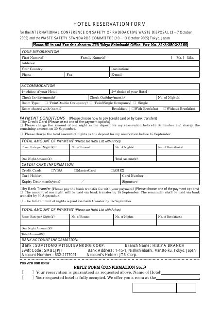 Hotel Reservation Form に対する画像結果