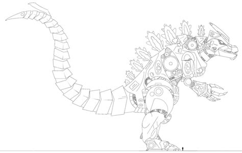 Image result for Robot Godzilla Coloring Pages