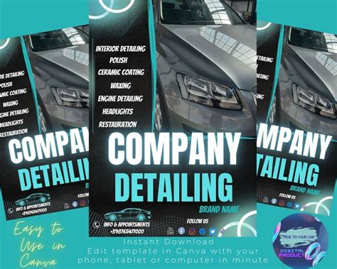 Image result for Editable Auto Detailing Templates