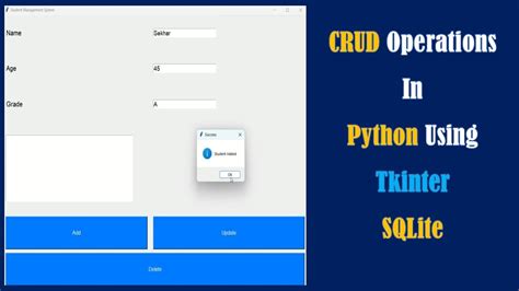 Toradh íomhá ar Crud Operations with Tkinter Python and SQL That Mimic Excel