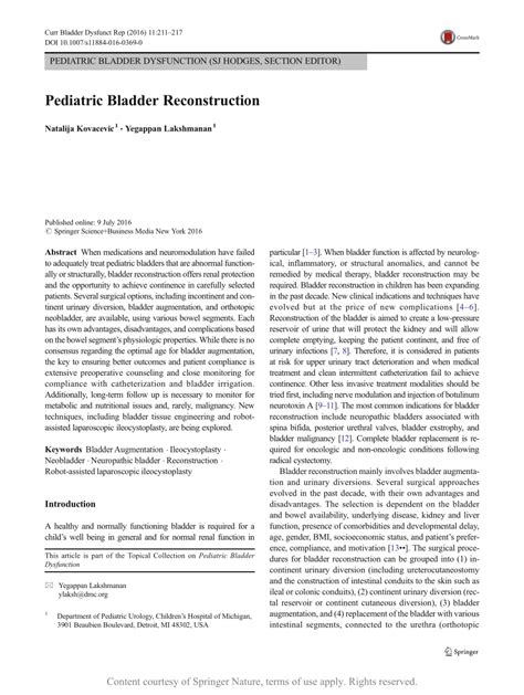 Toradh íomhá ar Pediatric Bladder