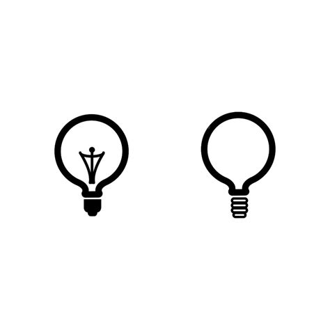 Toradh íomhá ar LED Light Bulb Symbol Vector