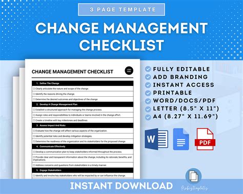 Afbeeldingsresultaten voor Change Implementation Checklist