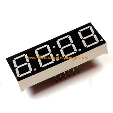 Image result for Common Anode 4 Digit 7-Segment Red LED Display