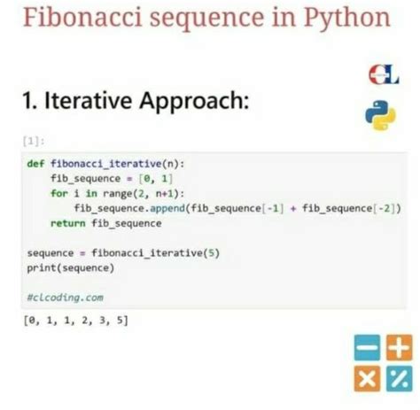 Image result for Fibonacci Sequence Logic Python