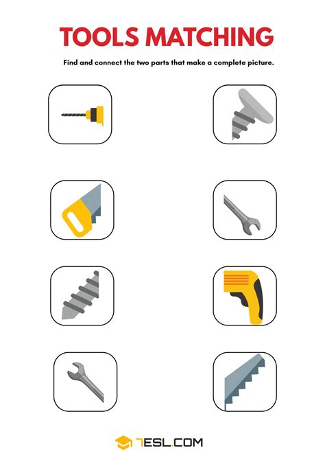 Image result for Tools ESL Worksheet
