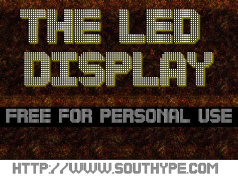 Toradh íomhá ar LED Numbers Font