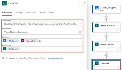 Toradh íomhá ar Microsoft Power Automate Copy File