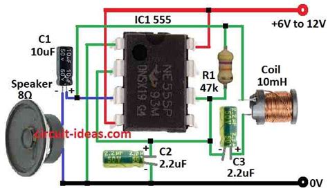 Afbeeldingsresultaten voor 555 Metal Detector Circuit