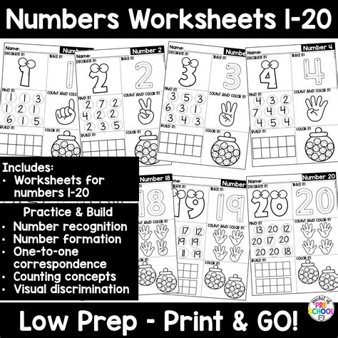 Image result for Identifying Numbers Worksheets