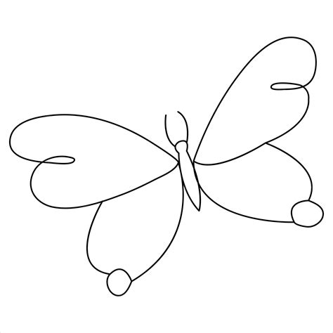 Image result for Single Line Butterfly Drawing