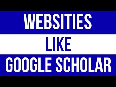 Toradh íomhá ar What Are Sites Like Google Scholar
