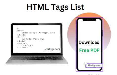 Image result for HTML Tags and Forms PDF