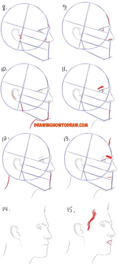 Toradh íomhá ar How to Draw Side View Face