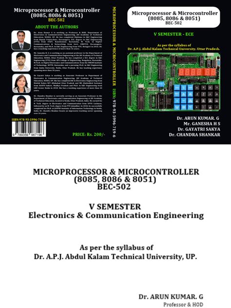 Image result for Microprocessor and Microcontroller Book Cover