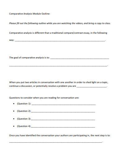 Image result for Analysis Paper Outline Example