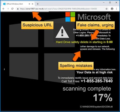 Scam Website Examples に対する画像結果