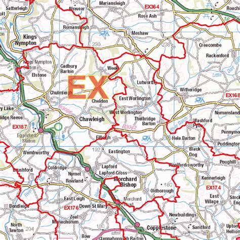 Image result for Ex Postcode Map