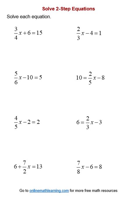 Toradh íomhá ar Step by Step Algebra Instructions