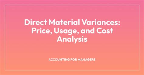Direct Cost Variance に対する画像結果