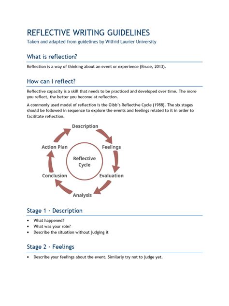 Image result for Reflective Writing Using Diagrams