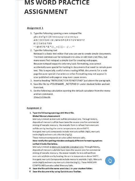 Image result for Basic Word Assignment