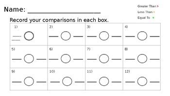 Comparing Numbers Game に対する画像結果