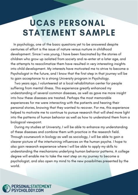 UCAS Personal Statement Examples に対する画像結果