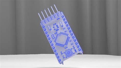 Toradh íomhá ar Arduino Pro Mini 3D Model