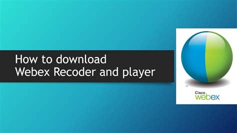 Image result for WebEx Recording Player