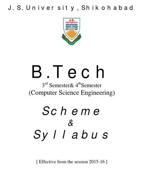 Image result for B.Tech CSE 2nd Year Syllabus