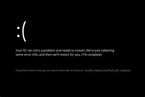 Image result for Stop Code System Thread Exception Not Handled