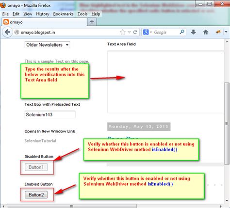 Image result for Enabled in Selenium in Java