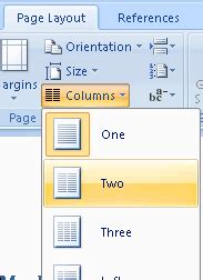Image result for Word Split Header into Two Columns