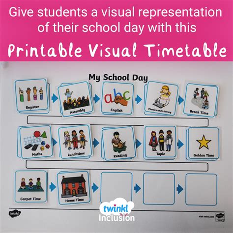 Image result for Visual Timetable Printable