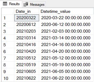 Image result for SQL Dates Convert to Int
