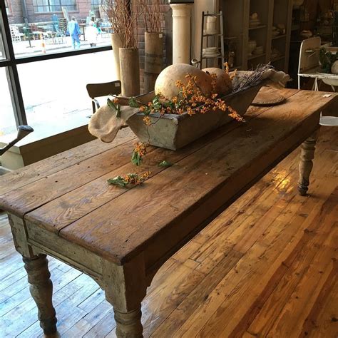 Rustic Farm Table | Rustic kitchen tables, Rustic farm table, Farmhouse ...